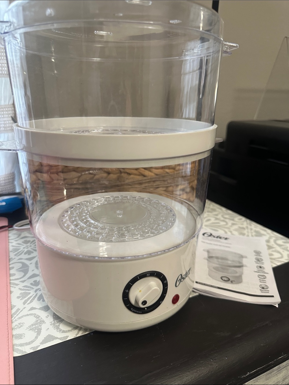 Oster White Electric 3-Tier Food Steamer New